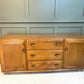 Vintage Ercol Sideboard Model No. 455 Solid Elm