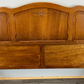 Bed Vintage French Louis XVI Oak Double Bed Frame Carved Headboard LOT 3664