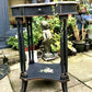 Painted Black Table with Pink Roses