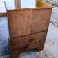 Regency Style Walnut Chest of Drawers - Serpentine Front