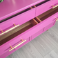 Nathan pink retro sideboard,media unit,cocktail cabinet