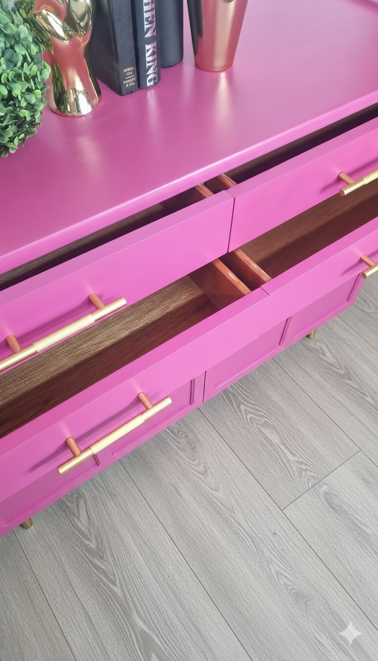 Nathan pink retro sideboard,media unit,cocktail cabinet