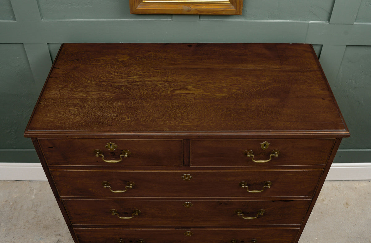 Large Georgian Oak Drawers - 2 Over 3