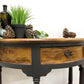 HALFMOON SOLID WOOD CONSOLE TABLE