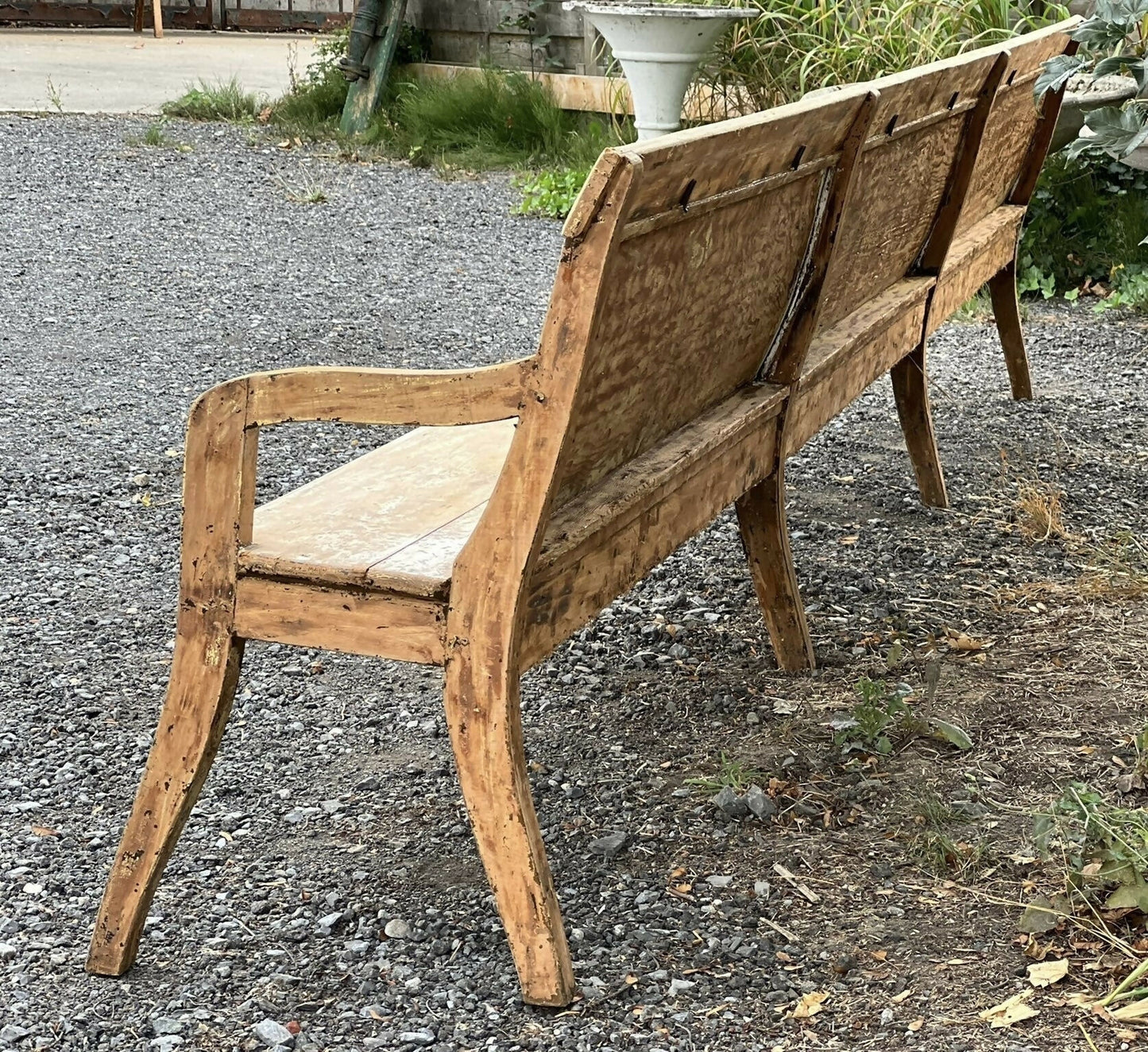 Very Long French Dining Bench, 1800s