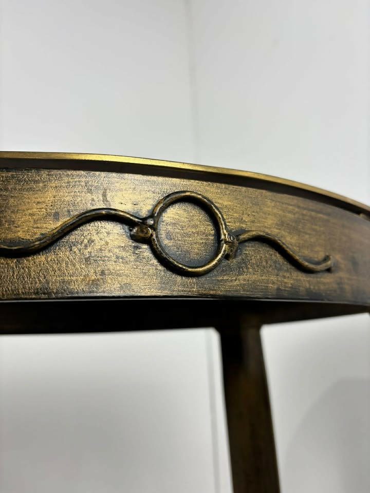 Reproduction Heavy Cast Metal & Brass Jardiniere Stand