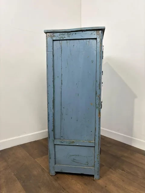 Reclaimed Indian Blue Distressed Cupboard