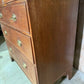 Antique George III Oak and Mahogany Two over Three Chest of Drawers, c1820