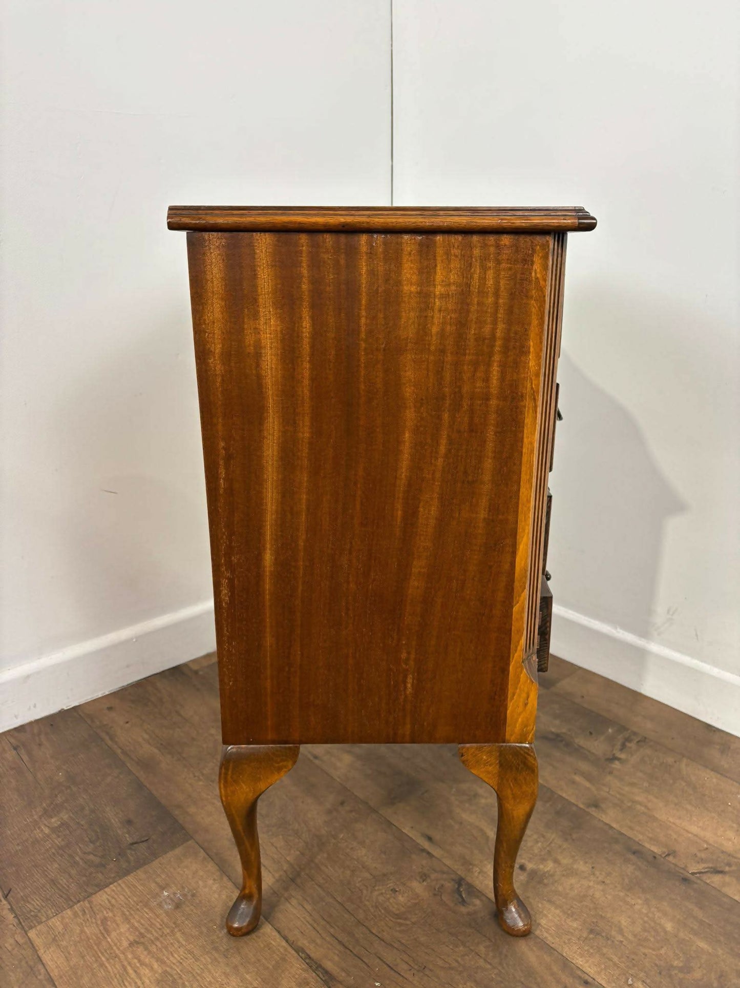 Reproduction Serpentine Front Four Drawer Chest