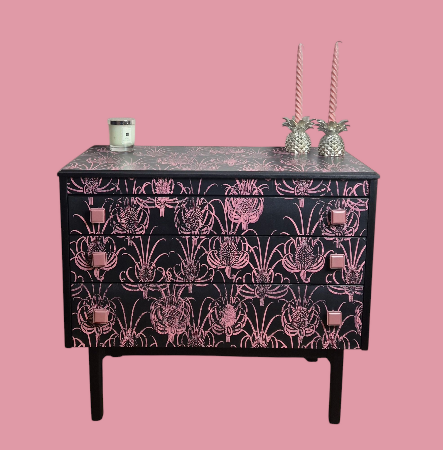 Decoupaged Chest of Drawers