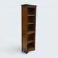 Old Charm Narrow Bookcase Finish 4 Shelves Light Oak Carvings FREE UK Delivery*
