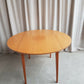 Vintage Mid Century Drop Leaf Oak Effect Extending Dining Table Danish Retro R655