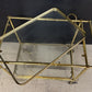 French Brass Faux Bamboo Cocktail Trolley