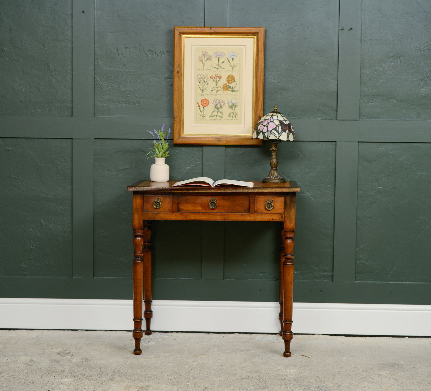 Georgian Style Mahogany Writing Desk with Leather Top
