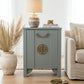 Restored Oriental Chinoiserie Style Cabinet in Modern Greeney Grey