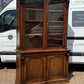 Victorian Vintage Mahogany Bookcase, Adjustable Shelves, Cupboards To Base