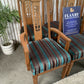 Large Solid Oak Extending Dining Table and 8 Chairs Set – Carved High Back,