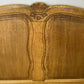 Bed Vintage French Louis Style Oak Double Bed Frame Carved Headboard LOT 6388