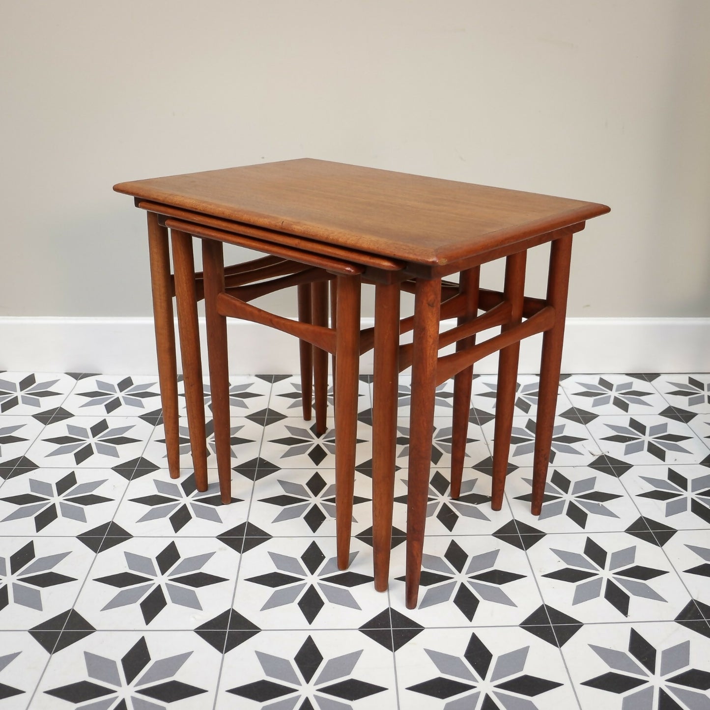 Kai Kristiansen Mimi set for Skovmand & Andersen Vintage Nest of Tables in Teak