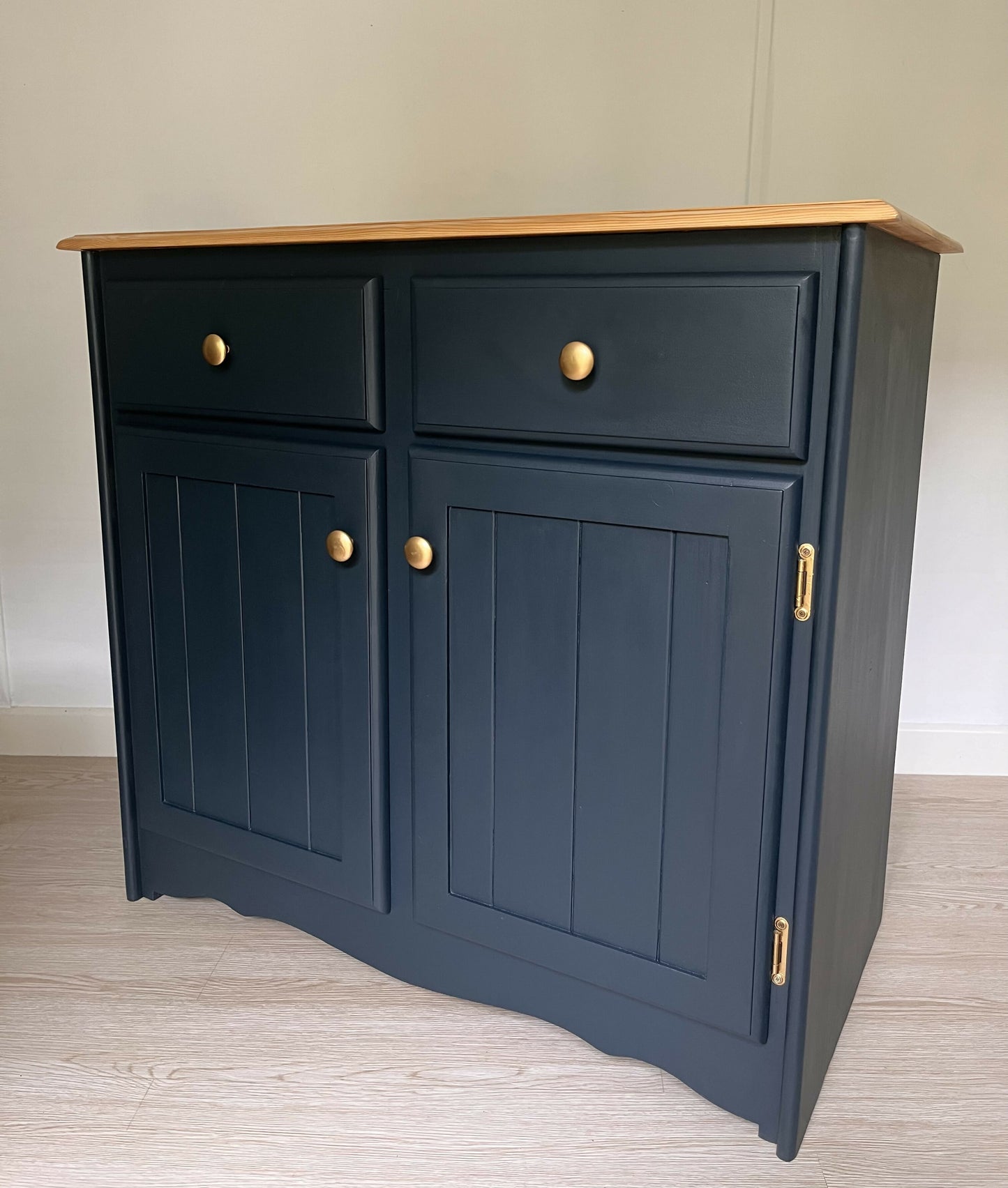 Now Sold Pine cupboard sideboard with drawers