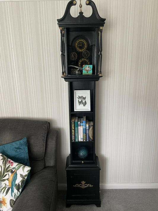 Re-purposed Tall Clock into a Bespoke Decorative Display unit