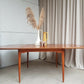 Vintage Mid Century Oak Norwegian Extending Dining Table Danish By Gustav Bahus R433