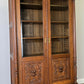 Bookcase Antique French Style Glazed Display Cabinet Oak Sideboard LOT 6462
