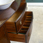 Regency Style Mahogany Sideboard with Drawers - Serpentine