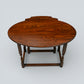 Old Charm Oval Nest of Tables in Tudor Brown Model 1990 VGC FREE UK Delivery