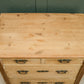 Antique Pine Chest of Drawers - 2 Over 2 - Edwardian