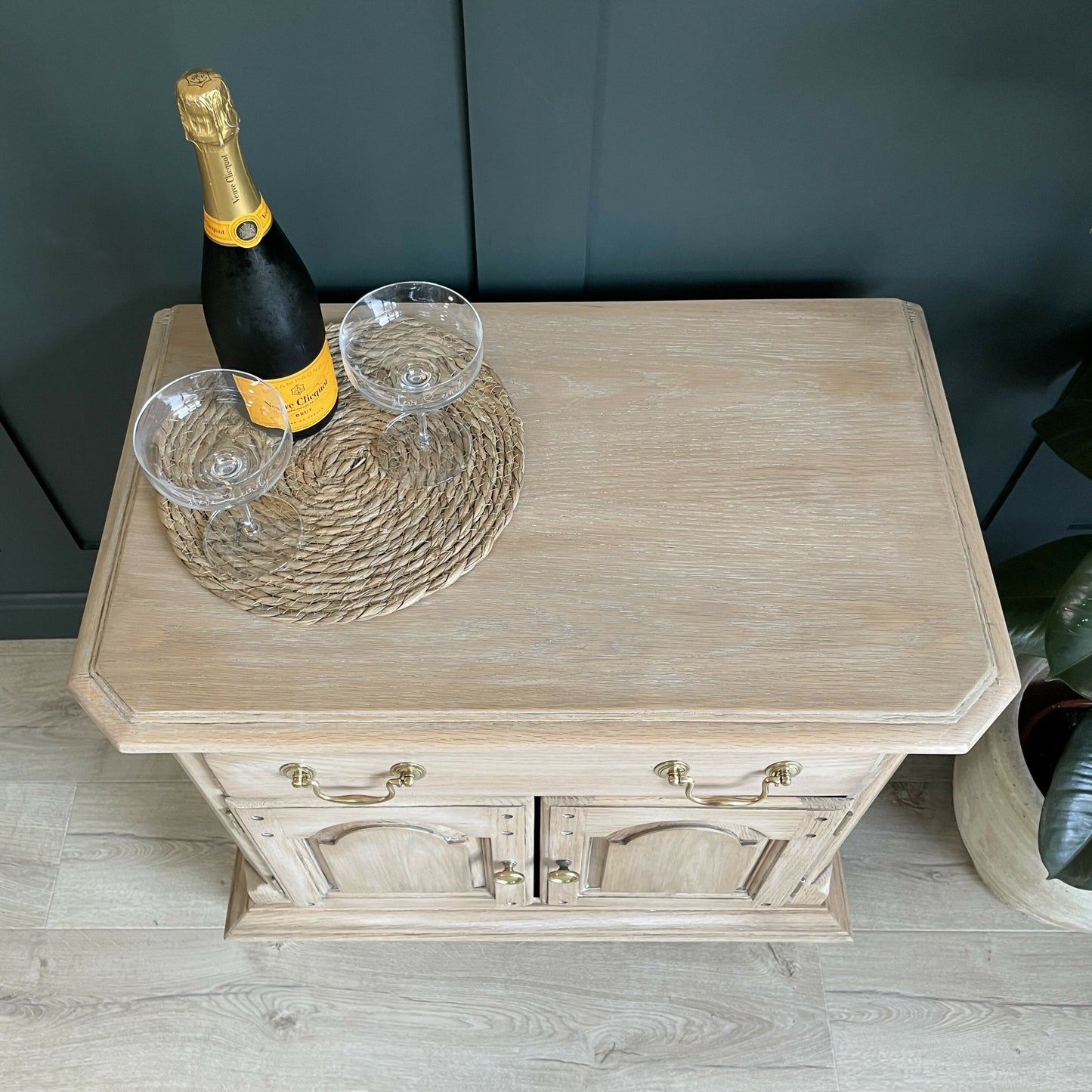 Vintage Oak Cabinet | Restored Thomasville Sideboard | Rustic Oak storage Cabinet | Stag Cabinet | Solid Oak Storage