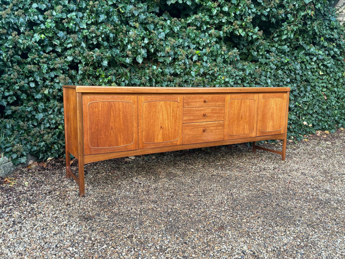 Vintage Mid Century Nathan Squares Teak Sideboard