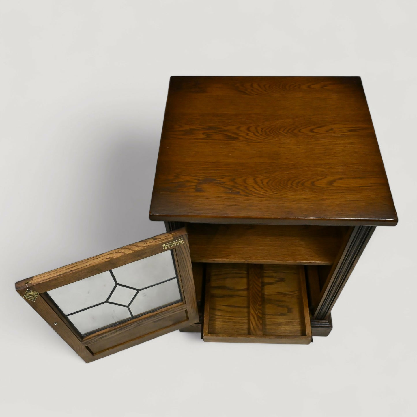 Old Charm Hi Fi Cabinet 1 Adjustable Shelf Light Oak FREE UK Delivery*. SBR10956/1809E