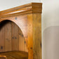 Solid Waxed Pine Barrel Back Corner Cupboard