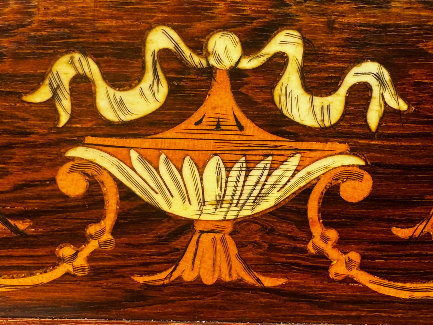 Edwardian Inlaid Rosewood Cabinet