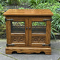 A WOOD BROTHERS OLD CHARM VINTAGE CARVED OAK TV MEDIA CABINET / STAND