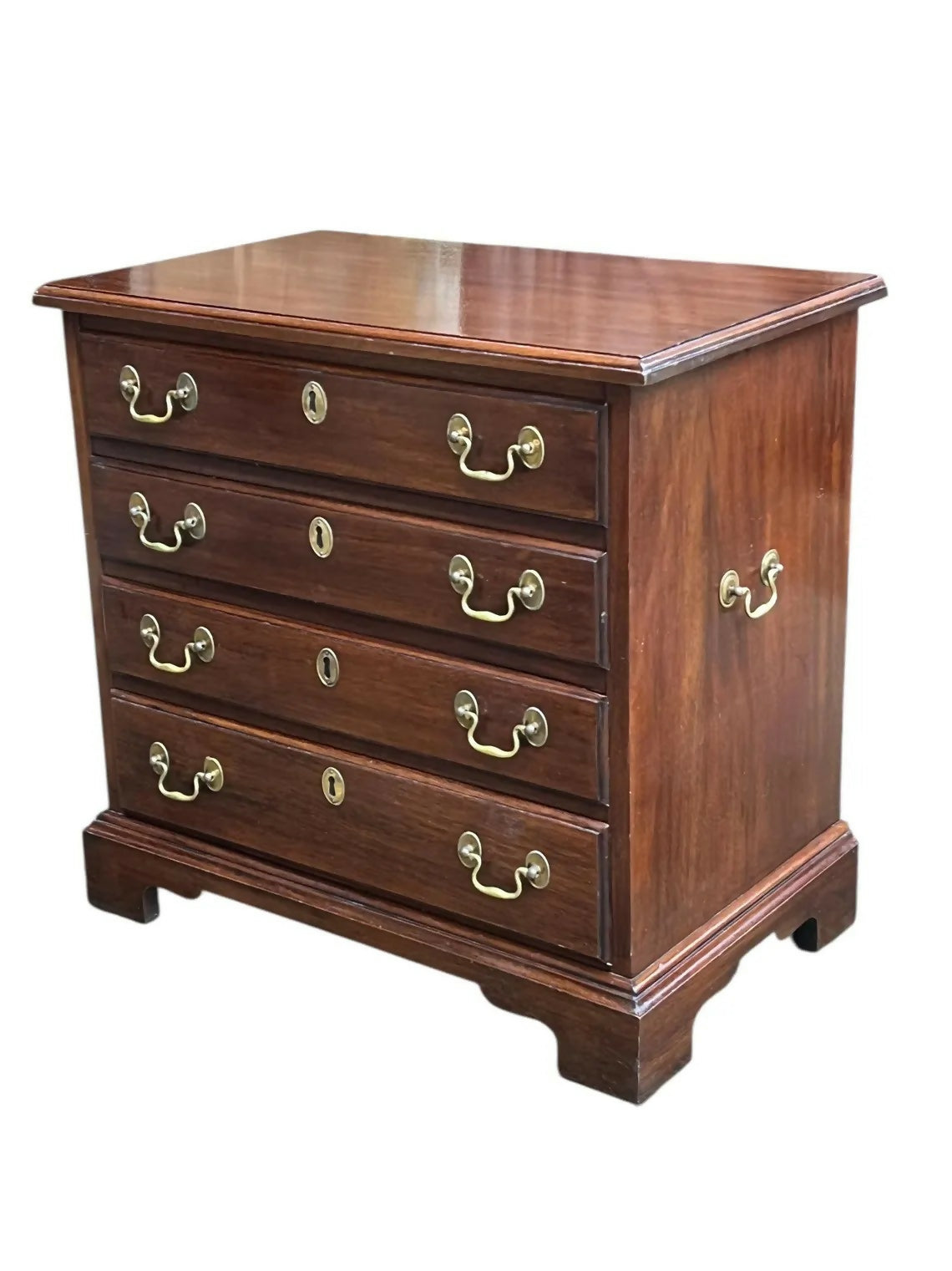 Vintage Henkel Harris solid Mahogany Chippendale style chest of drawers / bedside