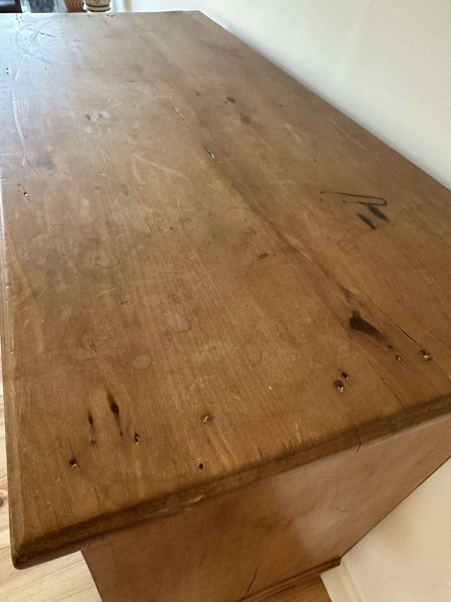 Antique Victorian Pine Chest of Drawers Rustic Solid Stripped Pine