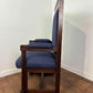 Georgian Mahogany Throne Arm Chair - From Ruthin Court House