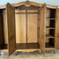Wardrobe Vintage French Louis XVI Style Oak Four Door Carved Armoire LOT 6504