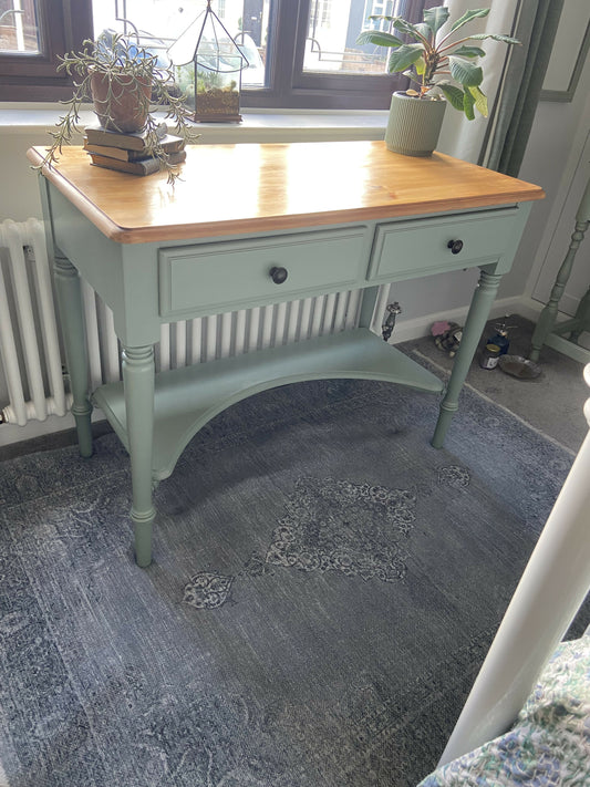 Vintage Ducal Pine Console/Dressing Table/ Desk. Painted Finish. FREE UK DELIVERY!