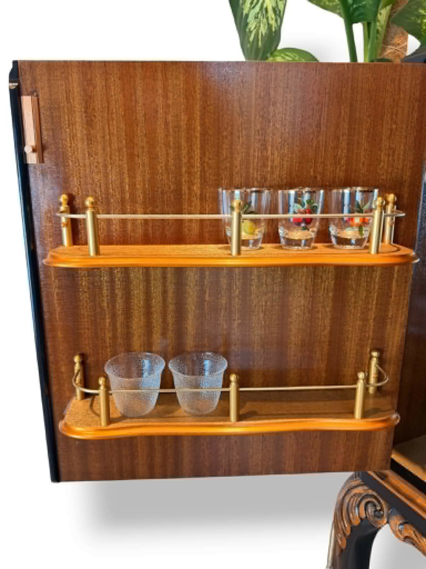 Drinks Cocktail Cabinet Ornate Vintage Home Bar | Velvet, Black, Copper, Florals