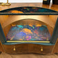 Luxury Art Deco Sideboard | Green Floral Solid Wood | Vintage Refurbished Bespoke Furniture