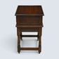 Old Charm Side Table Lamp Table Tudor Brown Finish With Drawer FREE UK Delivery