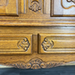 Cabinet Vintage French Louis XVI Oak Carved Sideboard with Drawers LOT 4015