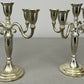 Pair of Candelabras Vintage French Style Metal Five Arm Candle Holders LOT 6485