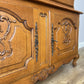 Bookcase Vintage French Louis XVI Oak Display Cabinet Carved Sideboard LOT 6283