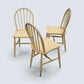 3 Painted Ercol Kitchen Chairs Cream Coloured Rustic Looking FREE UK Delivery*