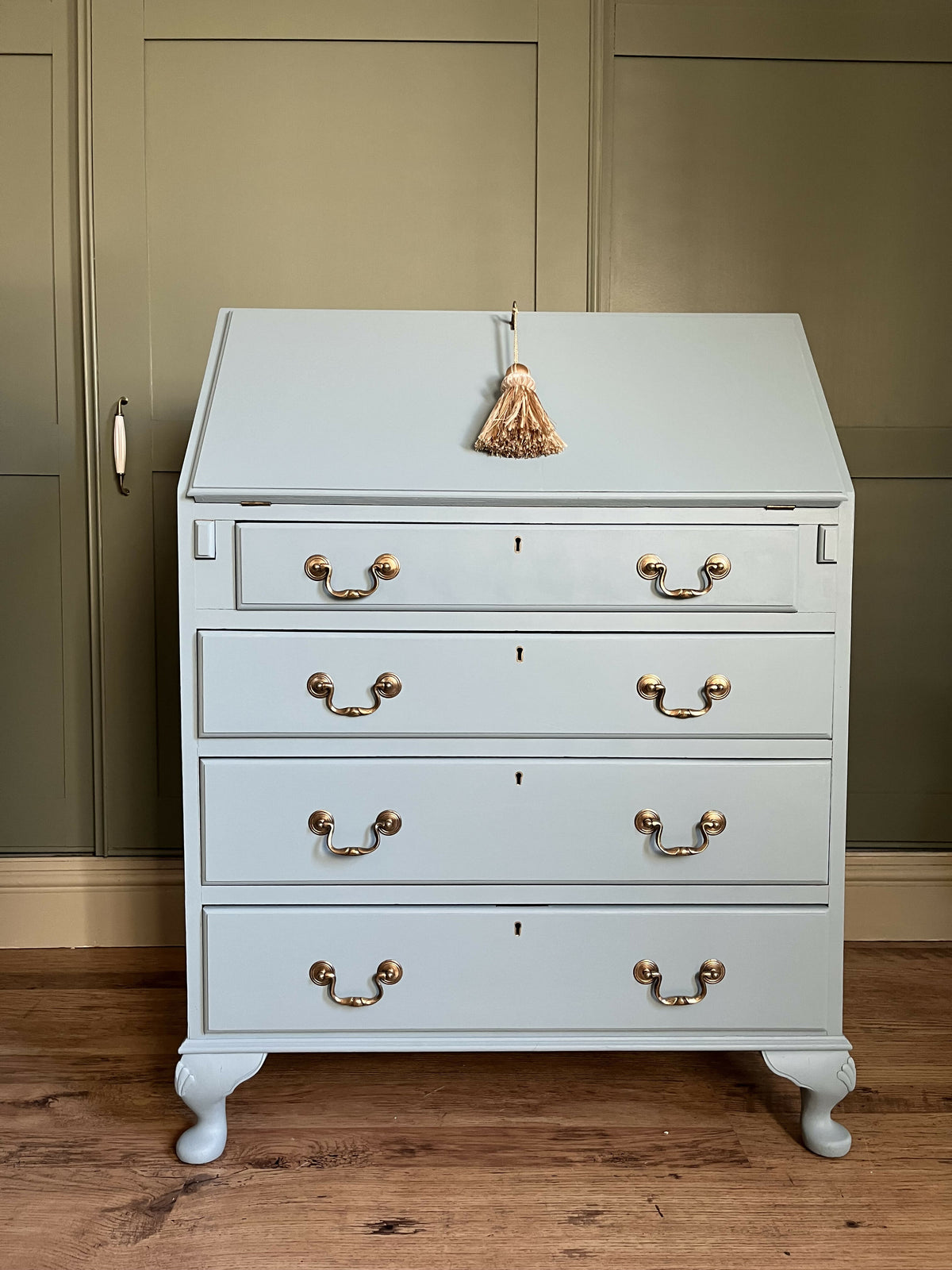Blue Vintage Writing Bureau