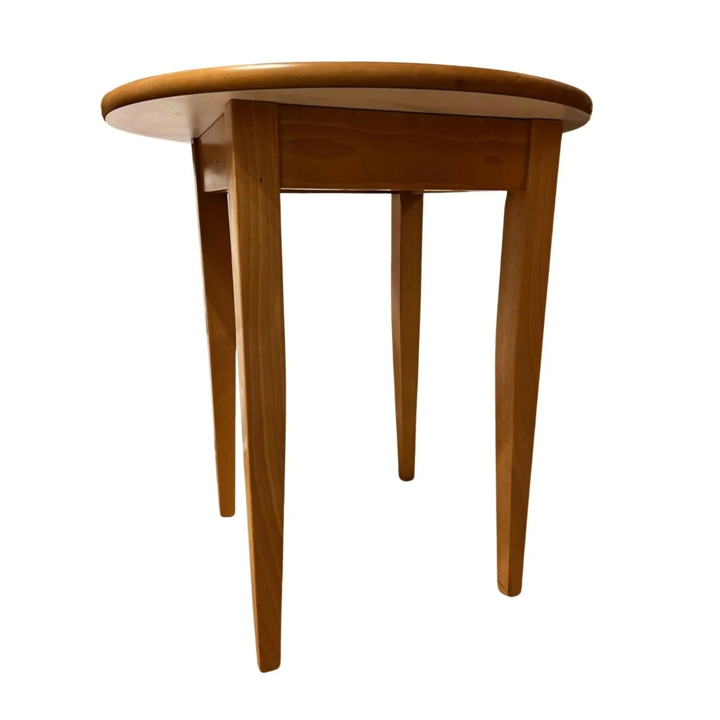 Mid Century Style Coffee Table Retro Side Table Wood Top Black Legs Vintage